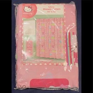 Hello Kitty Vintage fabric shower curtain